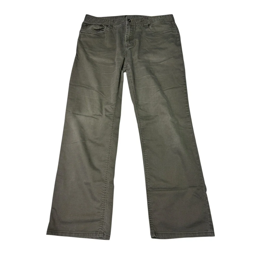 Prana Slim Fit Pants Men's 38x32 Gray‎ Chino Outdoor Adventure Bridger
